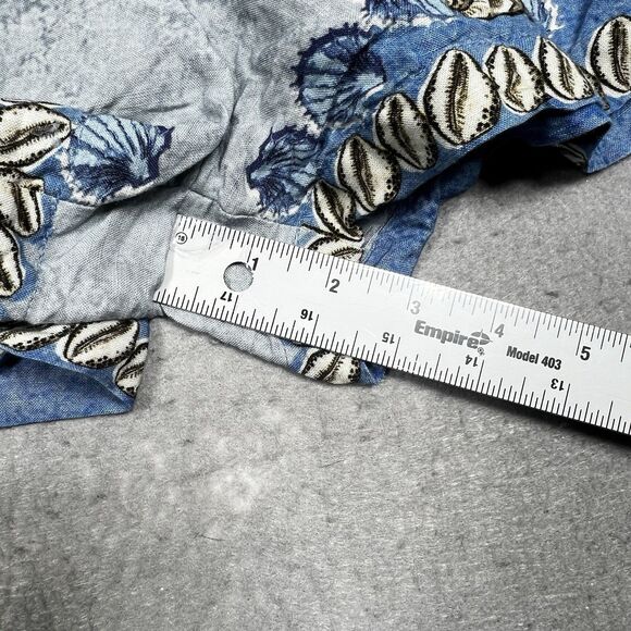 Ranna Gill Shorts Large Floral Multicolor Pull On Linen Blend Floral Pockets - Picture 9 of 13